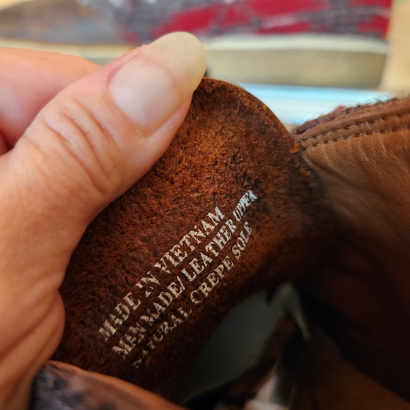 Clarks 💙Woolrich 66303 Leather Aztec Chukka Desert Boot Tribal Crepe Shoe Sz 13 - Picture 12 of 14